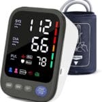 Blood Pressure Monitor, Automatic Digital Upper Arm Blood Pressure Machine with Adjustable Large Cuff, Hypertension Detector - LED Display 2 Users 240 Sets Memory