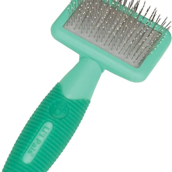 Coastal Pet Li'l Pals Dog Slicker Brush with Coated Tips - Dog Grooming Brush for Small Breeds & Puppies - One Size (3.25” x 7.25”)