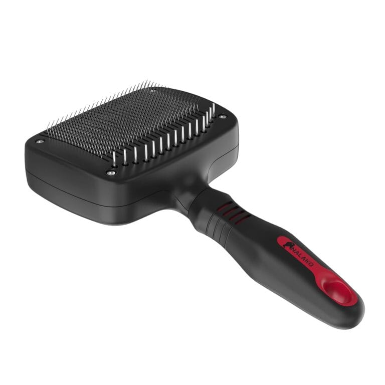 Slicker Brush and Undercoat Rake, Dog Brush for Shedding & Grooming, Remove Loose Dog Hair, Fur, Undercoat and Mats, Medium & Long Haired Dogs, Great for Husky, GSD, Shepherd, Double Coats