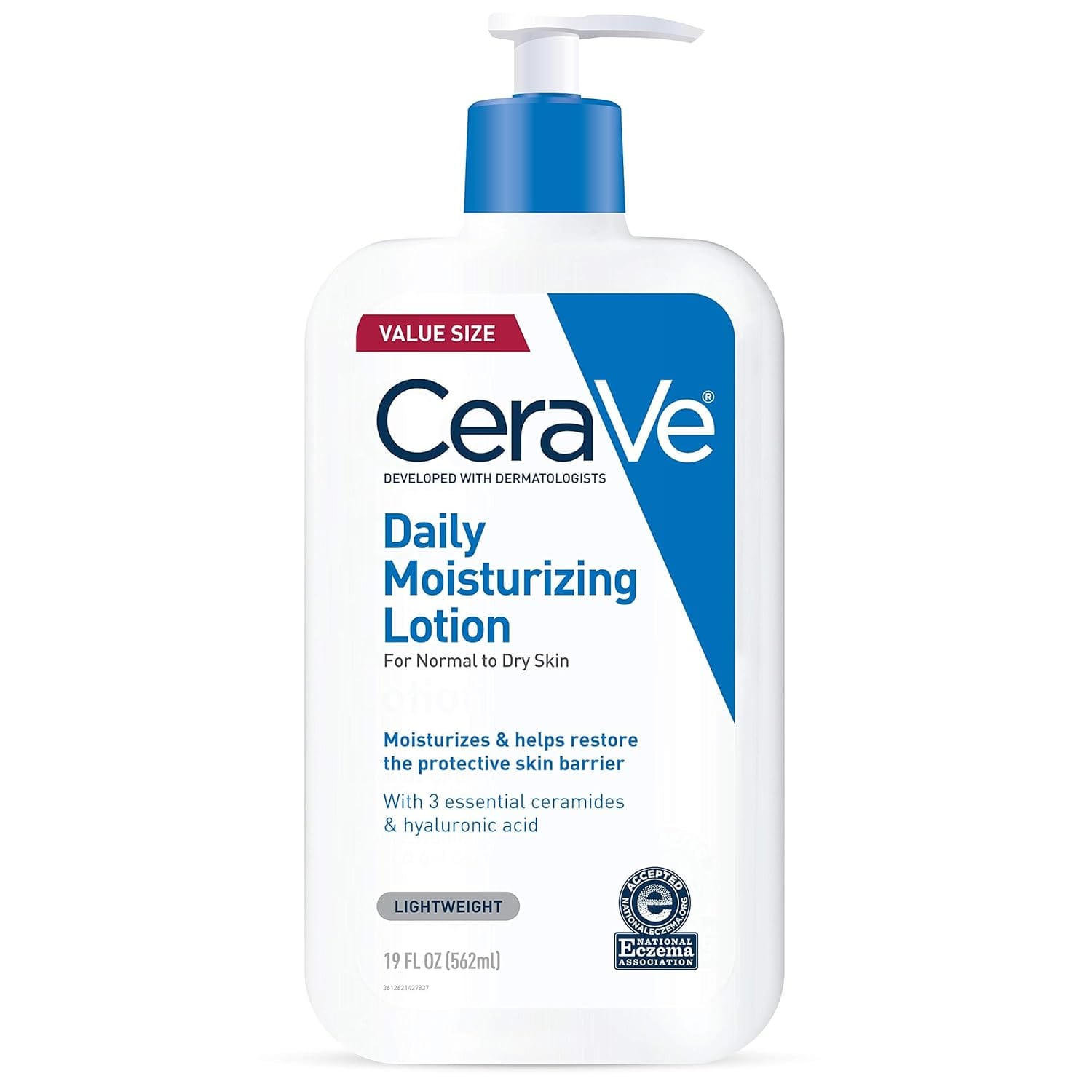 CeraVe Daily Moisturizing Lotion for Dry Skin, Body Lotion & Face Moisturizer with Hyaluronic Acid and Ceramides, Daily Moisturizer, Fragrance Free, Oil-Free, 19 Ounce CeraVe Daily Moisturizing Lotion for Dry Skin, Body Lotion & Face Moisturizer with Hyaluronic Acid and Ceramides, Daily Moisturizer, Fragrance Free, Oil-Free, 19 Ounce