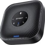 EMEET Conference Speakerphone M0 Plus, 4 AI Mics 360 Voice Pickup, Noise Reduction, USB C Speaker, Bluetooth Conference Speaker for 8 People w/Daisy Chain for 16 Compatible with Leading Software