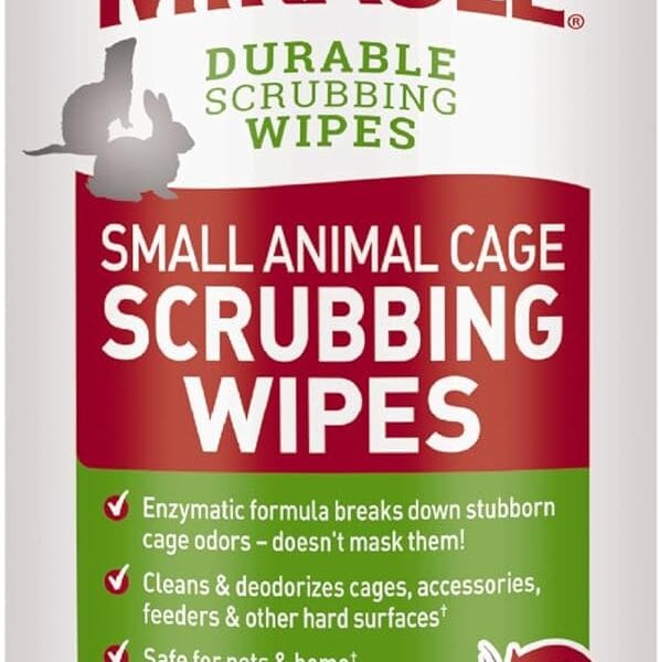 Nature's Miracle Small Animal Cage Scrubbing Wipes 30Ct