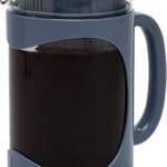 Primula Burke Deluxe Cold Brew Iced Coffee Maker, Comfort Grip Handle, Durable Glass Carafe, Removable Mesh Filter, Perfect 6 Cup Size, Dishwasher Safe, 1.6 qt, Blue
