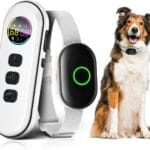 2025 Upgraded Shock Collar for Dogs, Dog Training Collar with Remote Control for Medium Large Dogs, 3 Training Modes - Beep, Vibration and Shock with Safety Lock, IPX7 Waterproof, Rechargeable,White