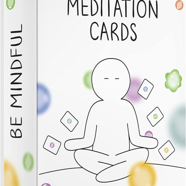 BEST 100 Daily Meditation Cards | Anxiety Relief Item for Relaxation | Self Care Kit for Stress Relief | Perfect Mindfulness Gift For Teens & Adults | Advance Beyond Positive Affirmations