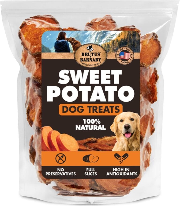BRUTUS & BARNABY Sweet Potato Dog Treats  Support Sensitive Stomachs with USA-Grown, Hypoallergenic Treats That Smell as Good as They Taste