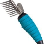 Master Grooming Tools Ergonomic Dematting Tools  Molded Tools for Grooming Dogs - 9-Blade Comb, 6", Silver