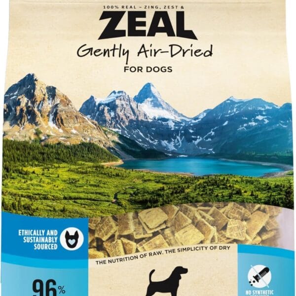 ZEAL Canada Air-Dried Salmon & Duck Recipe for Dogs - Superfood Omega-3 Rich, Dual-Protein, Grain Free, No Fillers, Complete Nutrition (Salmon & Duck, 2.2 lb)