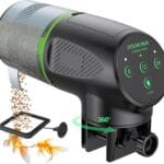 Automatic Fish Feeder for Aquarium, Auto Food Dispenser with Timer, 200 ml Fish Feeder for Pellets Granules & Strips, 360 Rotation Automatic Fishs Dispenser for Small Tank, Big Aquariums & Pond