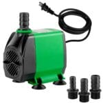 Simple Deluxe 10ft High Lift 800GPH 24W Water Table Pump (3000L/H) with 3 Nozzles, Perfect for Fish Tank, Pond, Aquarium, Statuary, Hydroponics, Fountain, Green