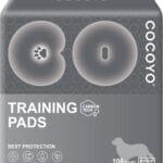 COCOYO Dog Training Pads 丨 Carbon Absorb Eliminating Urine Odor Doggie Training Pads 丨 Premium Charcoal Dog Pee Pads (100 Count, 22x22 inch),Gray
