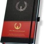 The Phoenix Journal - Best Daily Goal Planner, Organizer, & Calendar for Goal Setting, Gratitude, Happiness, & Productivity - Vision Board & Habit Tracking - 12 Weeks, Undated, Hardcover - Black