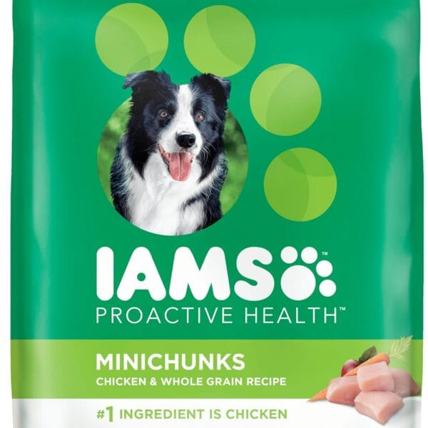 IAMS Proactive Health Minichunks Adult Dry Dog Food with Real Chicken, 30 lb. Bag