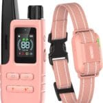 Jugbow Dog Shock Collar - 4200FT Dog Training Collar with Remote for 5-120lbs Small Medium Large Dogs, IPX8 Waterproof E Collar with 4 Training Modes, Security Lock, Rechargeable Shock Collar Pink