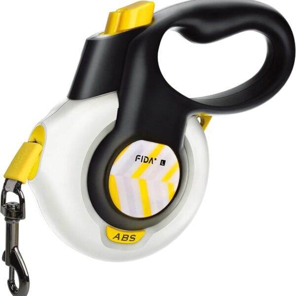 FIDA AutoBrake Retractable Dog Leash. Advanced Patented Design for Dog Pulling, 16 ft Heavy Duty No Pull Pet Walking Leash for Large Breeds. Tangle Free, Soft Grip, Large Size