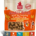 PLATO Small Bites Natural Training Dog Treats - Real Meat - Grain Free - Made in the USA - Organic Chicken Flavor, 6 ounces