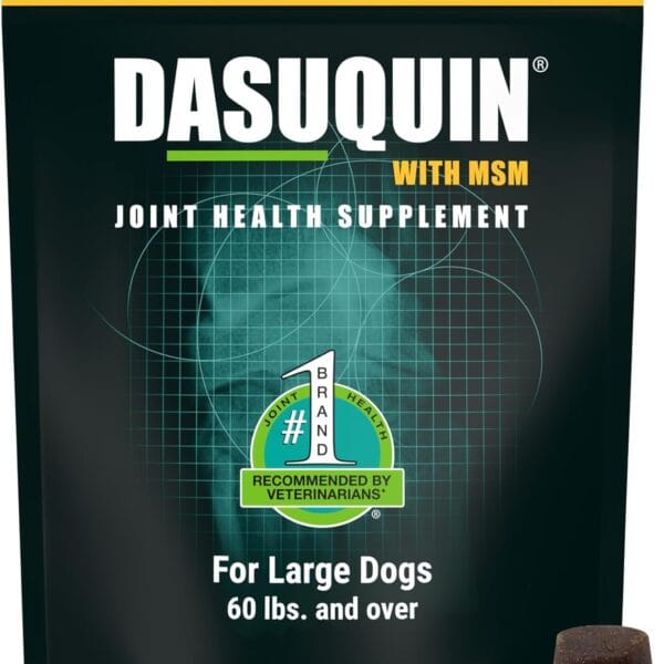 Nutramax Laboratories Dasuquin with MSM Soft Chews, Large Dog, 150 Count, brown