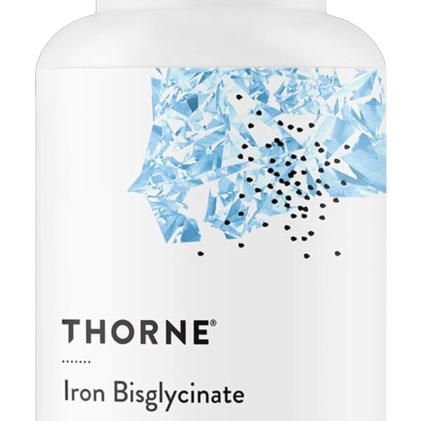 THORNE - Iron Bisglycinate - 25 mg Iron Supplement for Enhanced Absorption Without Gastrointestinal Side Effects* - NSF Certified for Sport - Gluten-Free - 60 Capsules