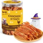PAWUP Chicken Jerky Strips Dog Treats, Training Treats for Dogs w/Taurine, Low Fat, Natural Chicken Jerky Cuts, 12.5 oz