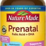 Nature Made Prenatal with Folic Acid + DHA, Prenatal Vitamin and Mineral Supplement for Daily Nutritional Support, 60 Softgels, 60 Day Supply