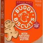 Buddy Biscuits 14 oz. Box of Grain-Free Crunchy Dog Treats Made with Natural Peanut Butter