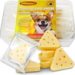 Freeze Dried Dogs Cats Goat Cheese Treats with Probiotic, Made with Goat Milk - 15 Count Natural Cheese Training Rewards for Dogs Cats,High Protein Digestive Health & Skin Coat Support4.2 oz / 120g