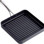 Cooks Standard Nonstick Square Grill Pan 11 x 11-Inch, Hard Anodized Grilling Skillet Pan Cookware for Camping, Home Use