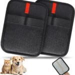 2 Pcs Static Pet Hair Remover Gloves Brush, Reusable Electrostatic Upgrade Efficient Grooming Gloves Brush for Pet Hair, Cat Grooming Gloves for Hair Removal