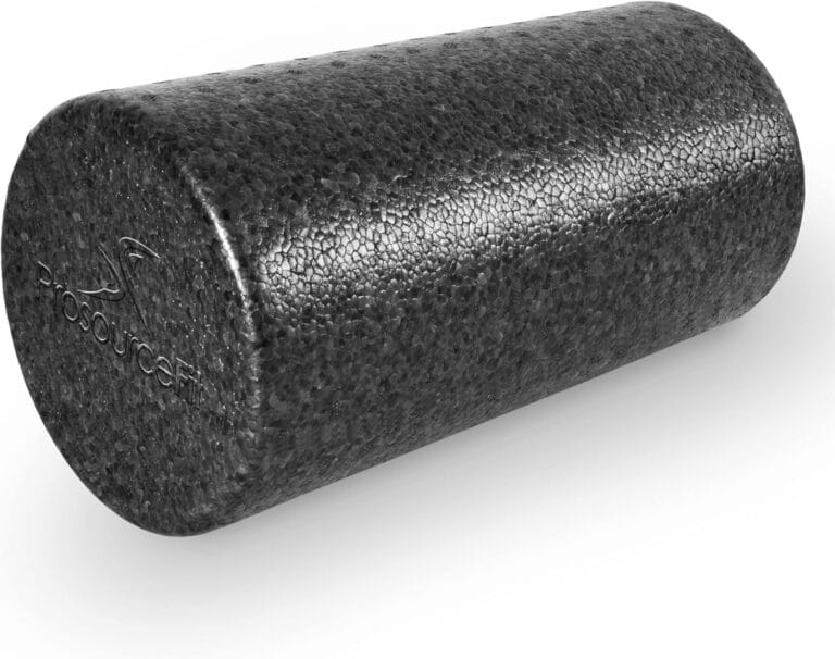 ProsourceFit High Density Foam Rollers 18 - inches Long, Firm Full Body Athletic Massager for Back Stretching, Yoga, Pilates, Post Workout Trigger Point Release, Purple