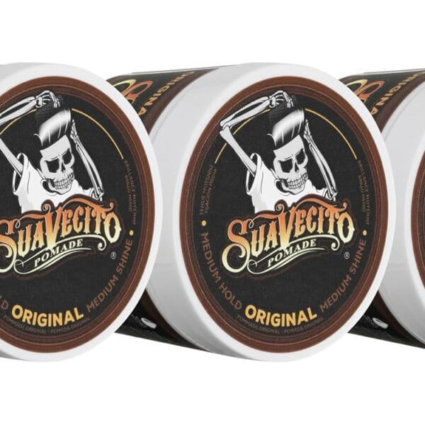 Suavecito Pomade For Men - Medium Hold Shine Water Based oz Pack Wax Like Flake All Day Hair Free Gel Hairstyles Easy To Wash Out