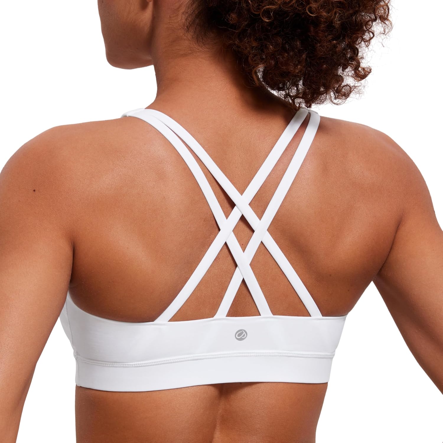 CRZ YOGA Women's Strappy Sports Bras Fitness Workout Padded Yoga Top Criss Cross Back Cami CRZ YOGA Women's Strappy Sports Bras Fitness Workout Padded Yoga Top Criss Cross Back Cami