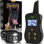 INVIROX Dog Shock Collar [Ultra K9] 124 Training Levels, 4 Powerful Modes with Night-Light and  Mile Range 100% Safe Dog Training Collar for Large Dogs IP67 Waterproof (Black)