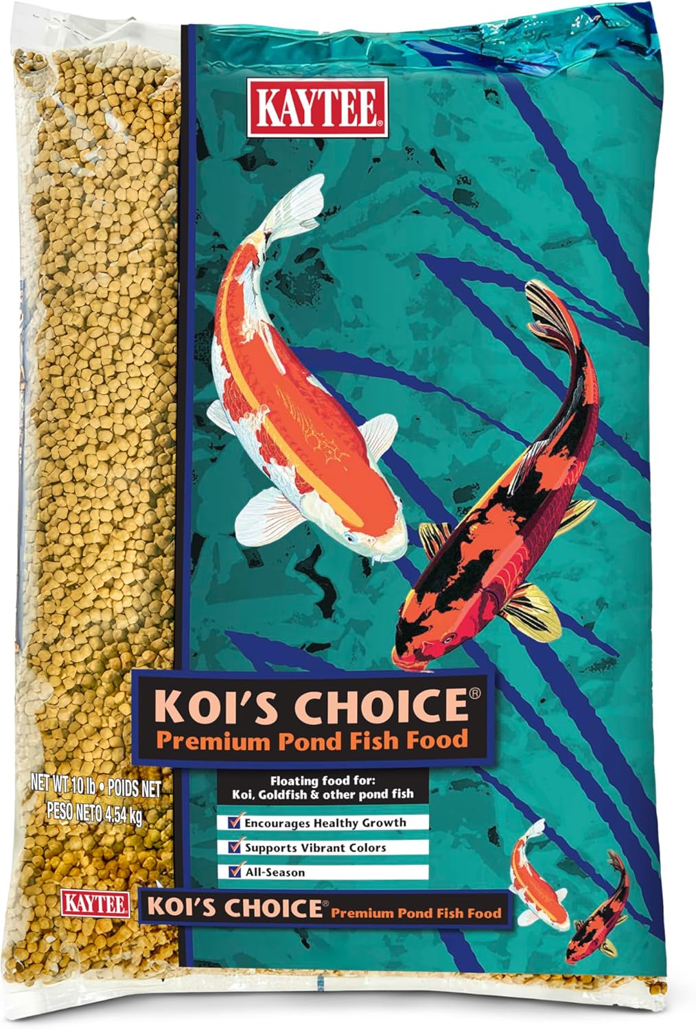 Kaytee Kois Choice Koi Floating Fish Food, For Koi, Goldfish And Pond Fish, 10 Pounds Kaytee Kois Choice Koi Floating Fish Food, For Koi, Goldfish and Pond Fish, 10 pounds