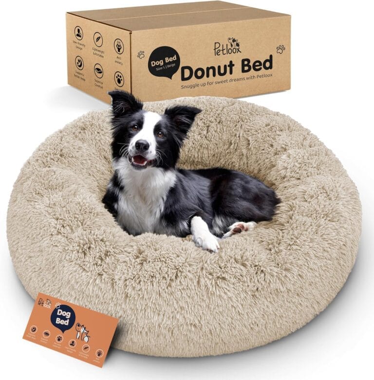 Clearance Round Dog Bed - Premium Comfort for Anxiety Relief - Fluffy & Calming Design with Ultra-Plush Support | Cozy Dog Bed with Super Soft Circle Style