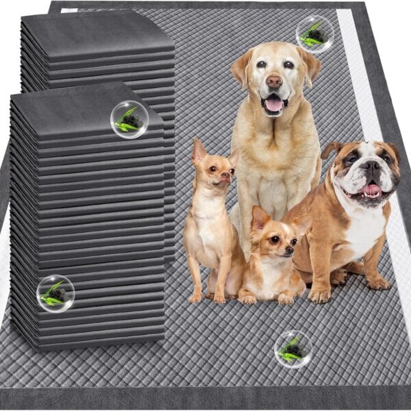 Gimars Upgrade Odor Control 4XL 36x36 Charcoal Pee Pads for Dogs - 9 Layers, Super Absorbent, Extra Large, Leak-Proof, Quick Dry, 45 Counts