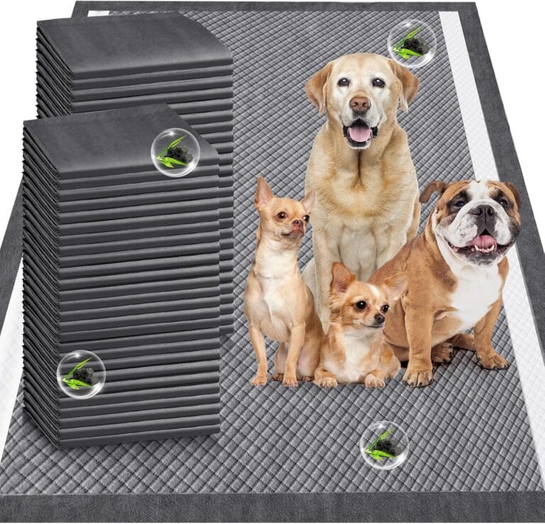 Gimars Upgrade Odor Control 4XL 36x36 Charcoal Pee Pads for Dogs - 9 Layers, Super Absorbent, Extra Large, Leak-Proof, Quick Dry, 45 Counts