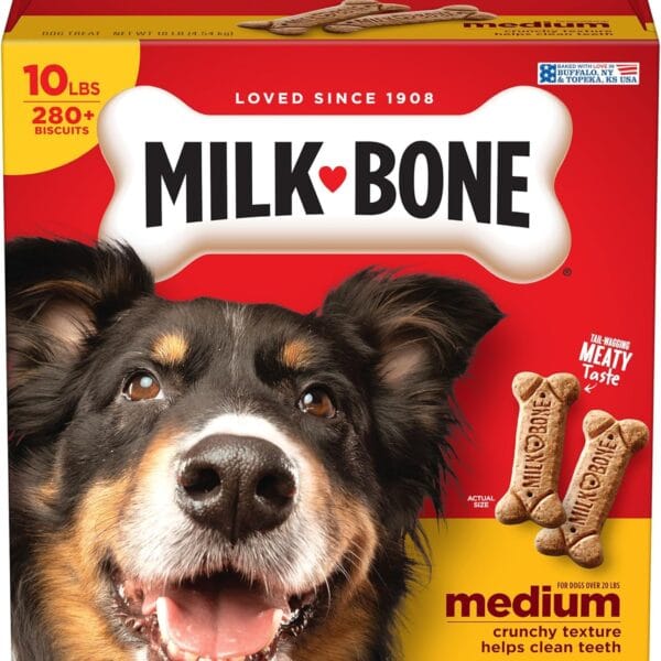 Milk-Bone Original Dog Treats Biscuits for Medium Dogs, 10 Pound