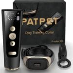PATPET Shock Collar Dog Training Collar with Remote - 2000FT Range Include Rechargeable & IP67 Waterproof E Collar, Beep Vibration Shock Collar for Large Medium Dogs(15-140 lbs)