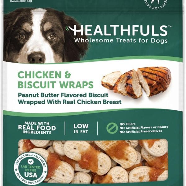 Healthfuls Chicken & Peanut Butter Flavored Dog Biscuits, 16oz