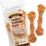 Gootoe Turkey Tendons for Dogs All-Natural, Hypoallergenic Dog Treats, Rawhide Alternative, Long Lasting Puppy Chews, Healthy Dog Treats for Large Breeds, Bone (L), 2 Count Pack