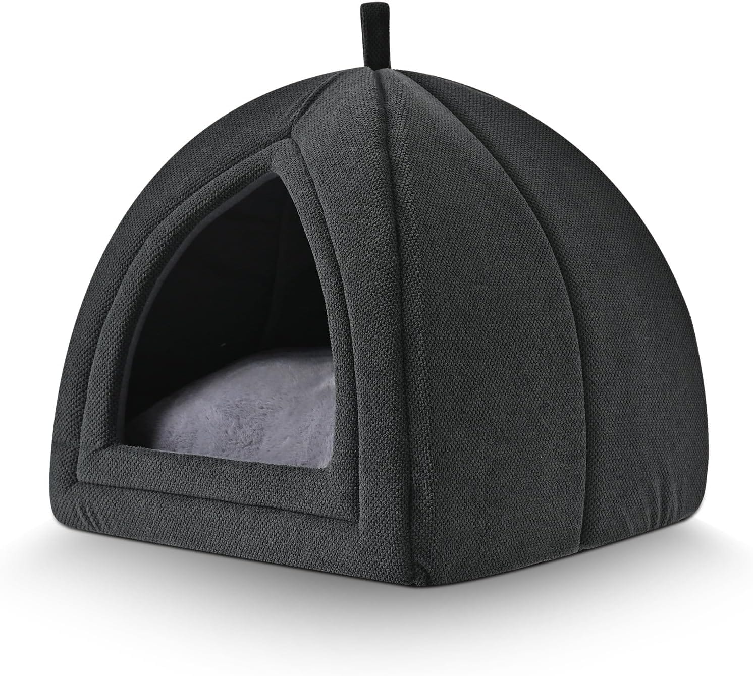 Amazon Basics Cat Cave Bed, 2 In 1 Foldable House For Indoor Cats, With Washable Cushion And Non Slip Base, 15 X 15 Inches, Small Amazon Basics Cat Cave Bed, 2-in-1 Foldable House for Indoor Cats, with Washable Cushion and Non-Slip Base, 15 x 15 Inches, Small