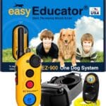 E-Collar Educator EZ-900-1/2 Mile Remote Waterproof Dog Trainer - Static, Vibration and Sound Stimulation Collar with PetsTEK Dog Training Clicker