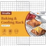 2PCS Cooling Racks for Cooking and Baking, Stainless Steel Wire Rack Suitable for 10" x 15" Sheet Pan and Grilling, Roasting,Drying, Oven and Dishwasher Safe