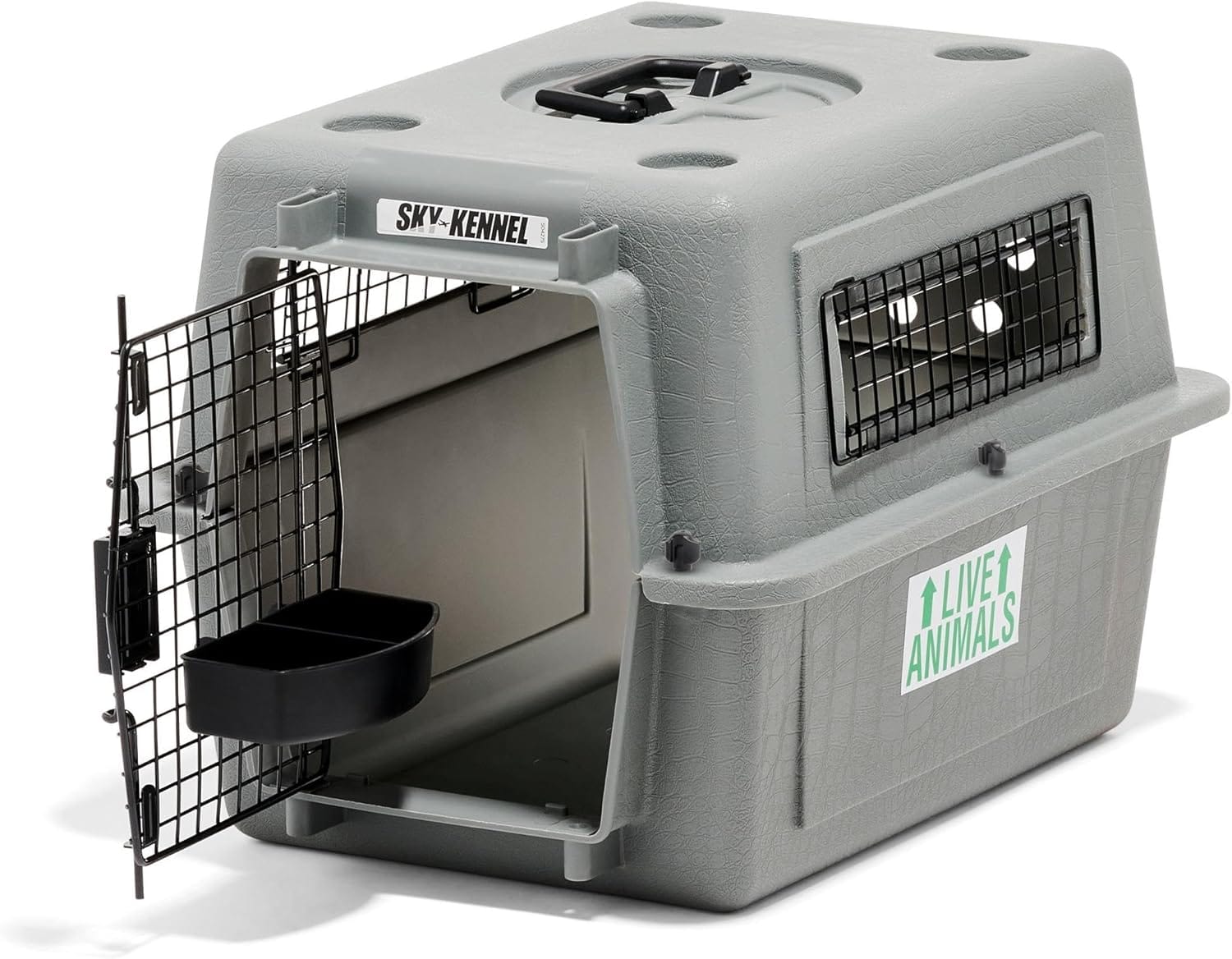 Petmate Sky Kennel For Air And Travel, Airline Compliant Dog Crate For Pets Up To 15 Lbs, Heavy Duty Dog Kennel, Made In The USA 21 Inches Petmate Sky Kennel - For Air and Travel, Airline Compliant Dog Crate for Pets up to 15 lbs, Heavy Duty Dog Kennel, Made in the USA- 21 Inches