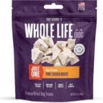 Whole Life Dog Just One Chicken Freeze Dried Dog Treats - Human Grade High Protein Food, Healthy Training Snacks, Freeze Dried Food Toppers, USA Made Natural Treats - 10 oz (Value Pack of 1)
