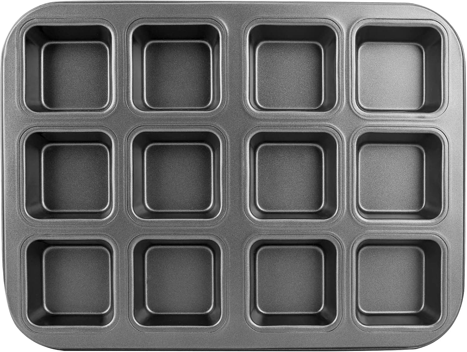 Beasea Brownie Pan With Dividers, 1 Set 12 Cavity All Edges Square Cupcake Brownie Pans Mini Cake Non Stick Baking Carbon Steel Bread Mold Small Edge 3x4 Individual Cutter Sheet Tray For Cookie Oven Beasea Brownie Pan with Dividers, 1 Set 12 Cavity All Edges Square Cupcake Brownie Pans Mini Cake Non Stick Baking Carbon Steel Bread Mold Small Edge 3x4 Individual Cutter Sheet Tray for Cookie Oven