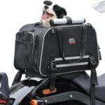 KEMIMOTO Dog Cat Pet Carrier 18x11x11 Inch Expandable for Less Than 20 lbs Pets Travel Bike Portable Folding Soft-Sided Dog Carriers for Touring Cruiser Trike Car