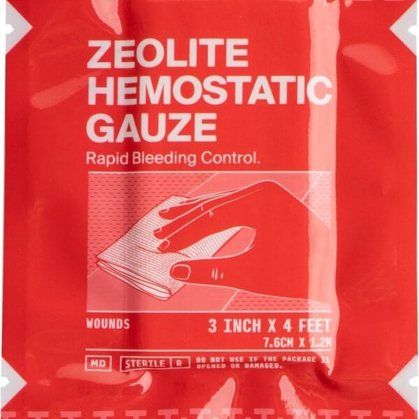 Hemostatic Gauze - Quick Blood Clotting Gauze for Wounds - Trauma Kit Hemostatic Dressing - 3 in x 4 FT - 1 PC