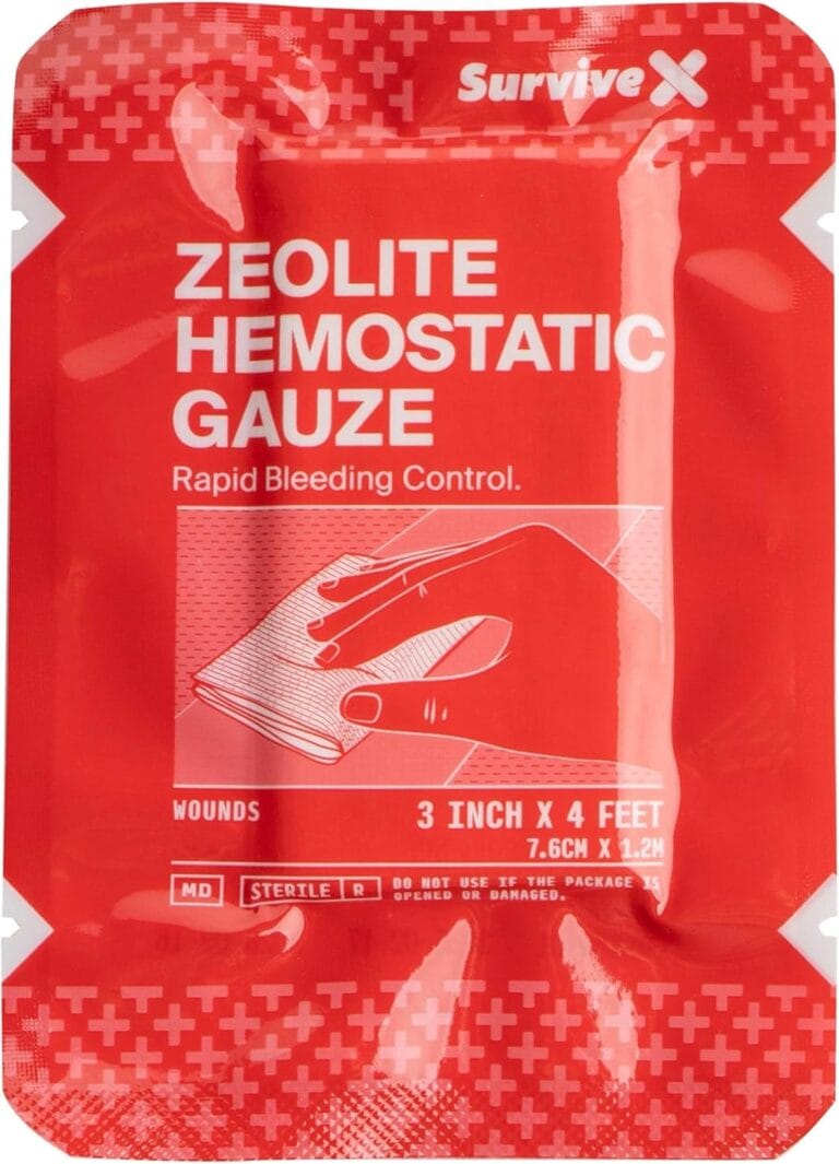 Hemostatic Gauze - Quick Blood Clotting Gauze for Wounds - Trauma Kit Hemostatic Dressing - 3 in x 4 FT - 1 PC