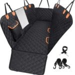 Dog Car Seat Cover for Back Seat 600D Scratchproof Nonslip Durable Waterproof Cars Pet Backseat Covers with Mesh Window Dogs Hammock for CarSUV, Truck (54" W x 58" L)